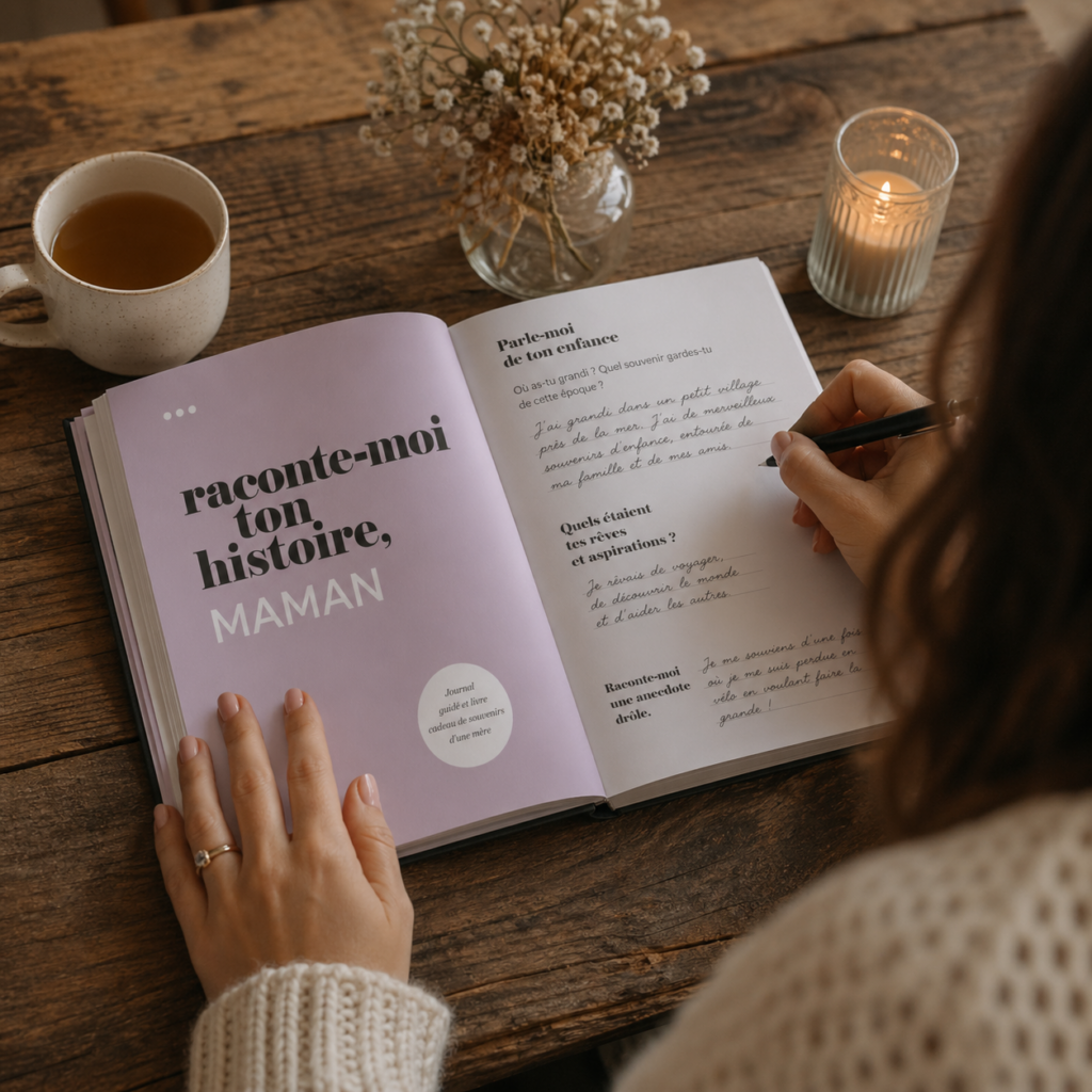 Livre à compléter pour maman, journal souvenir à offrir pour la fête des mères